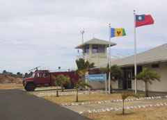 der Flughafen von Union Island